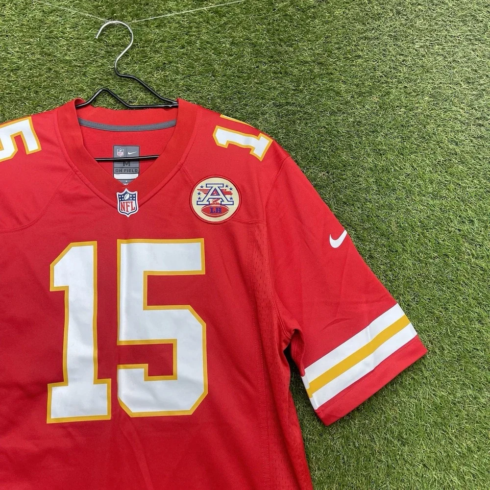 Kansas City Chiefs Nike Jersey Mens Medium Patrick Mahomes Red NFL On Field #15